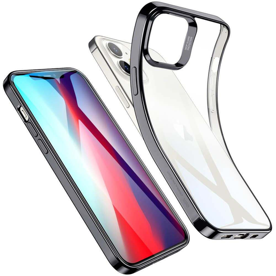 ESR Halo Suojakotelo iPhone 12 / 12 Pro - Musta / Läpinäkyvä
