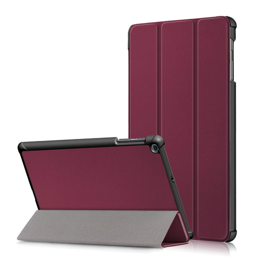 Samsung Galaxy Tab A 10.1 (2019) tri-fold leather case - Wine Red
