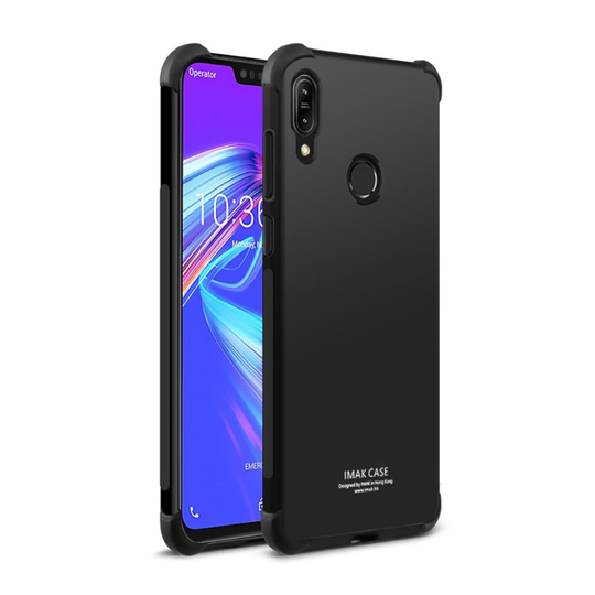 IMAK Asus ZenFone Max (M2) anti-drop ihon tuntuinen suojakotelo - Metalli Musta