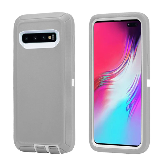 Samsung Galaxy S10 Plus shockproof case - White / Grey
