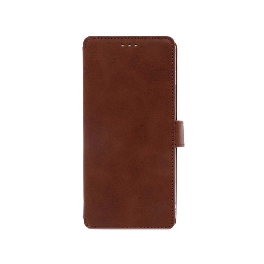 NovaNL Bookcase Volume 1.0 suojakotelo Samsung Galaxy S10 Plus - ruskea