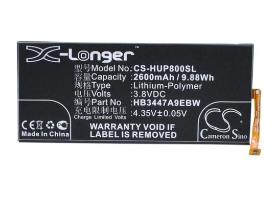 Huawei Ascend P8 P8 akku 2600 mAh