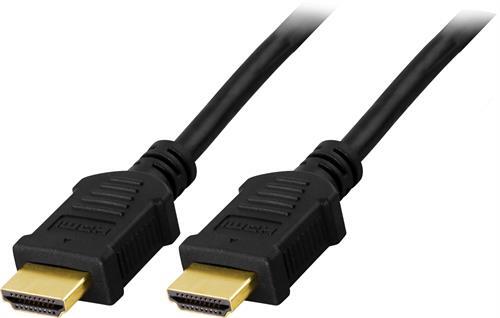 HDMI-kaapeli, HDMI High Speed With Ethernet, 19-pin Ur-ur, 4K, Ultra HD, Ethernet, 3D, Paluuääni,