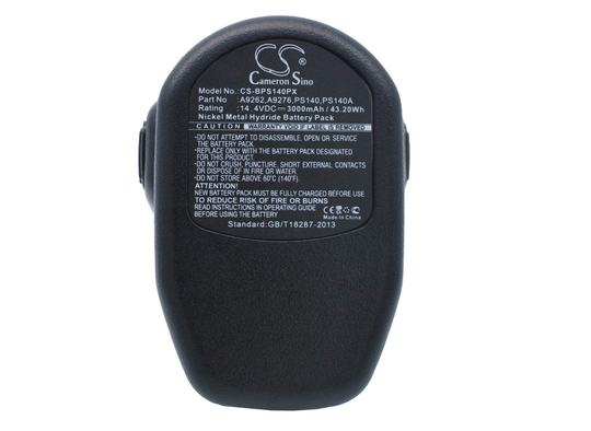 Black & Decker CD1402K2 CD140GK CD140GK2 Työkalun Akku