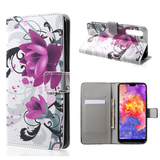 Huawei P20 Pro ainutlaatuinen suojakotelo - Pinkit kukat