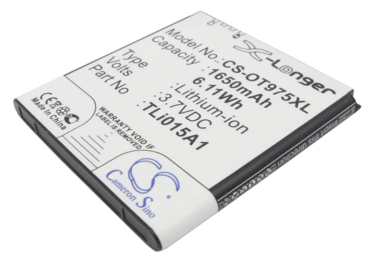 Alcatel One Touch 975 One Touch 975N OT-975 akku 1650mAh