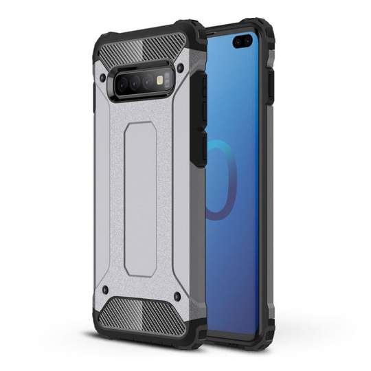 Samsung Galaxy S10 Plus suoja hybrid suojakotelo - Harmaa