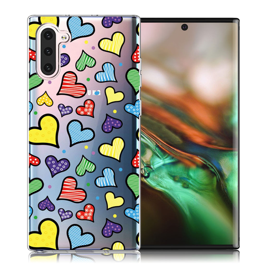 Deco Samsung Galaxy Note 10 kuoret - Rakkaus Hearts