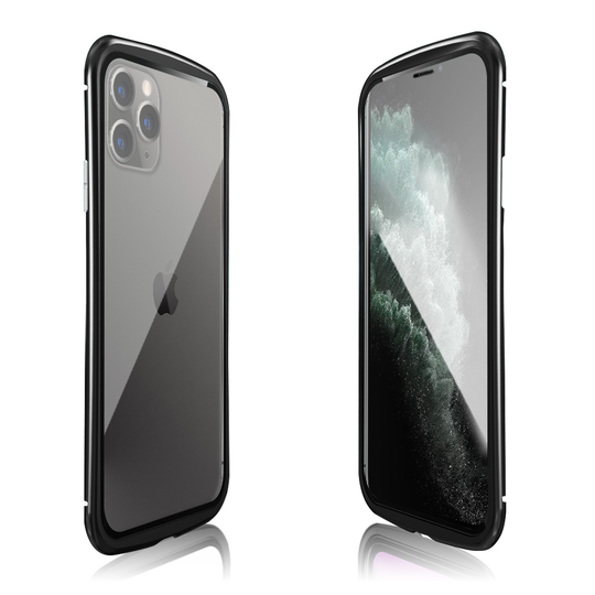Luphie Wasp iPhone 11 Pro Max Alu-Bumper + Glass - Black