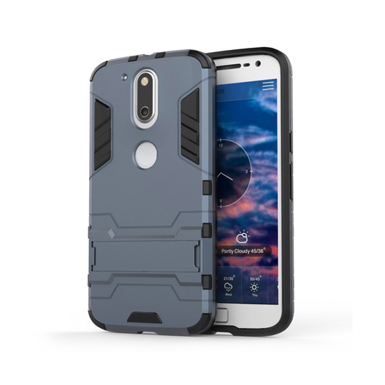 Freydis Motorola Moto G4 / G4 Plus Joustava Muovikuori - Tummansininen