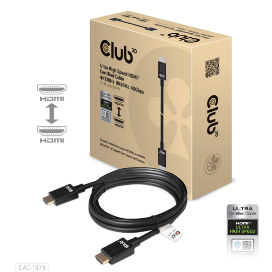 CLUB 3D HDMI 2.1 120Hz 48Gbps 3m M/M