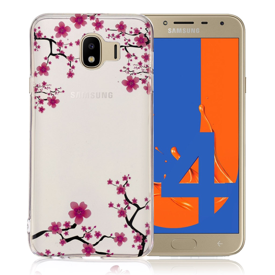 Samsung Galaxy J4 (2018) kuvioinen printti ohut suojakotelo - Luumunkukka