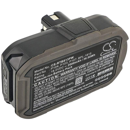 Ryobi BID-1801M BID-180L BID1821 akku 2000mAh