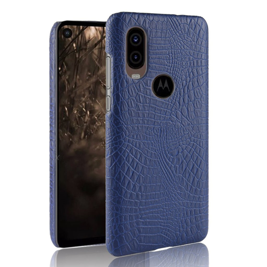 Croco Motorola P40 kuoret - Tummansininen