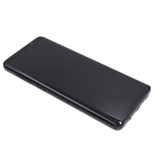 Samsung Galaxy S9 Plus (G965F) Näyttö Rungolla - Musta / Midnight Black (Alkuperäinen)