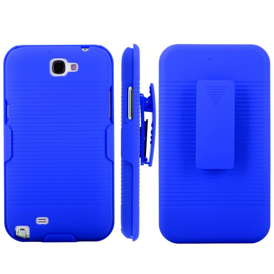 BeltClip KickStand (Sininen) Samsung Galaxy Note 2 Suojakuori