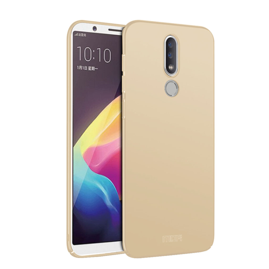 Nokia 6.1 Plus MOFI Kilpi Kova Ohut Himmeä Kova Muovinen Takasuoja Kuori - Kulta