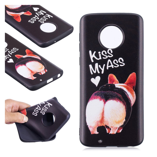 Motorola Moto G6 embossed soft case - Kiss My Ass