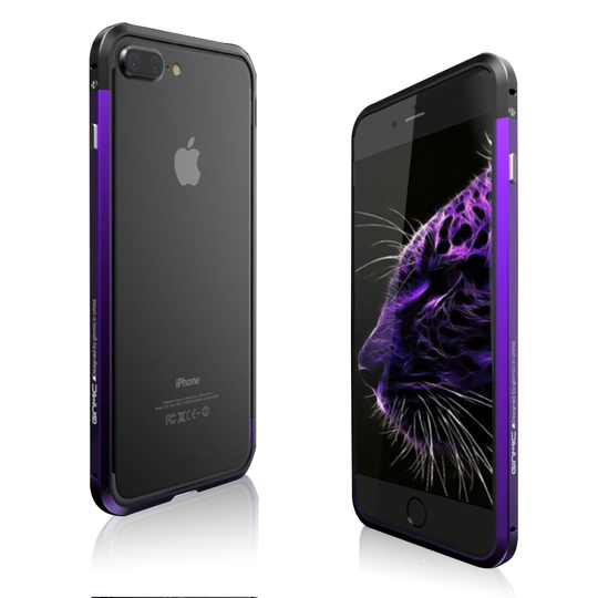 iPhone 7 Plus / 8 Plus Kaksi Värinen Ruuvi Lukko Kehys Suoja - Violetti/ Musta