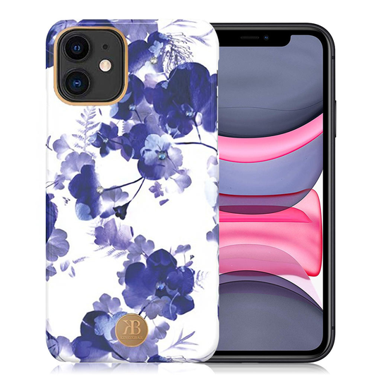 Kingxbar iPhone 11 Blossom Swarovski Case - Orchid
