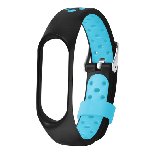 Xiaomi Mi Smart Band 4 bi-color silicone watch band - Black / Blue