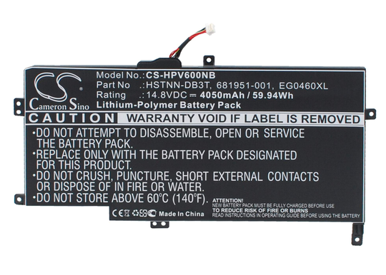 HP Envy Sleekbook 6 ENVY Sleekbook 6-1000 Envy Sleekbook 6z-1000 akku 4050 mAh