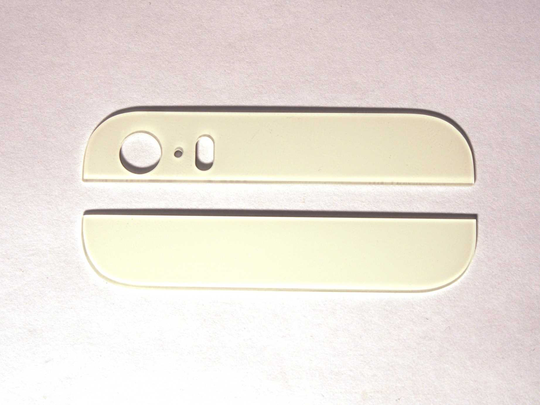 iPhone 5S Takakannen lasit / Takakameran linssi - Valkoinen