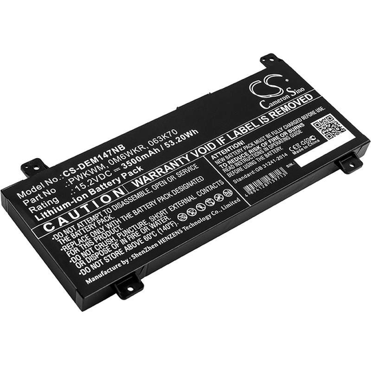 DELL Inspiron 14 7000 Inspiron 14 7466 Inspiron 14 7467 akku 3500mAh