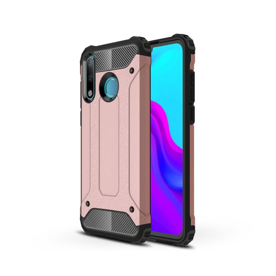 Huawei P30 Lite heavy duty rosoinen hybrid suojakotelo - Punakulta