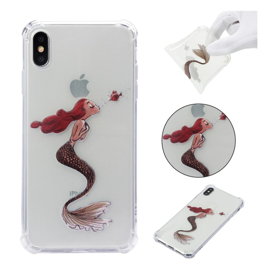 iPhone Xs Max anti-drop soft case - Mermaid