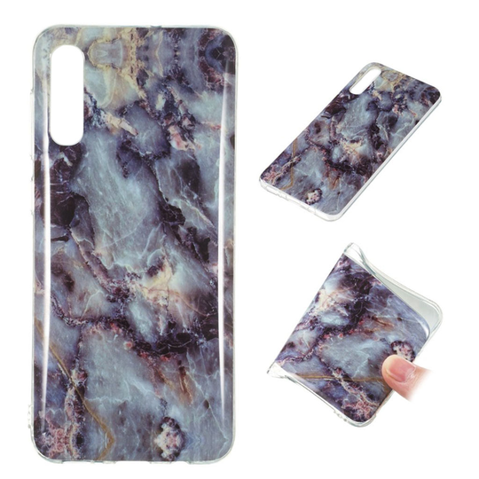 Marble Samsung Galaxy A50 kuoret - Sinivihreä / musta marmori