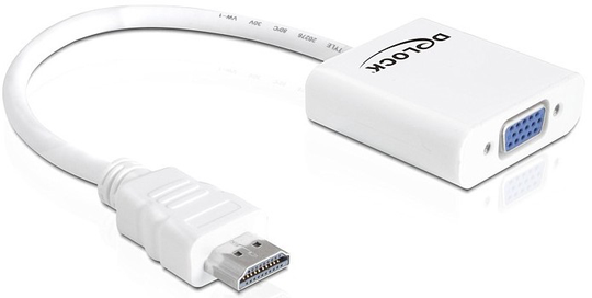 This Adapter By Delock Enables The Connection Of An VGA Monitor To The System Via A Free HDMI Interf