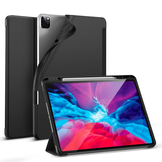 ESR Rebound Pencil Series iPad Pro 12.9 (2018 / 2020) Suojakotelo musta"