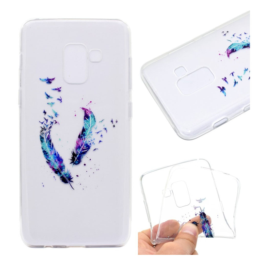 Samsung Galaxy J6 Pehmeä Kuviollinen TPU Takasuoja Kuori - Sulkat ja Linnut