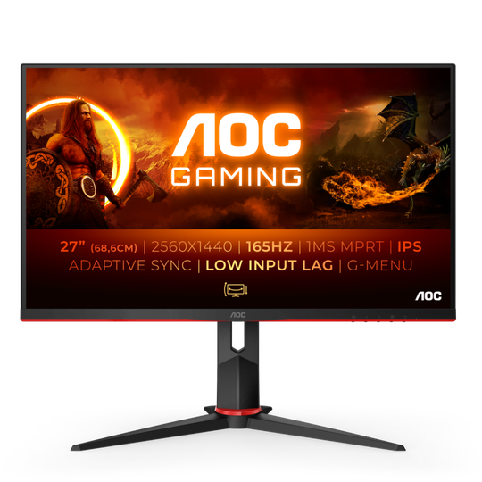 AOC Q27G2S 27" QHD IPS HAS DP/HDMI 165HZ G-SYNC