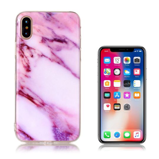 iPhone X design suojakuori - Violetti