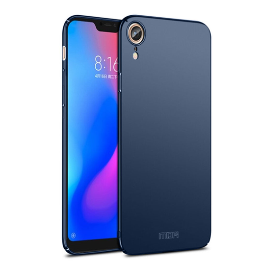 iPhone Xr MOFI Kilpi kova himmeä pintainen kova muovinen takasuoja kuori - Tumman Sininen
