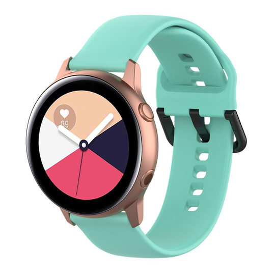 Samsung Galaxy Watch Active durable silicone watch band - Cyan