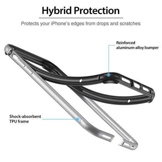 ESR Edge Guard Reunasuoja iPhone 11 Pro Max - hopea