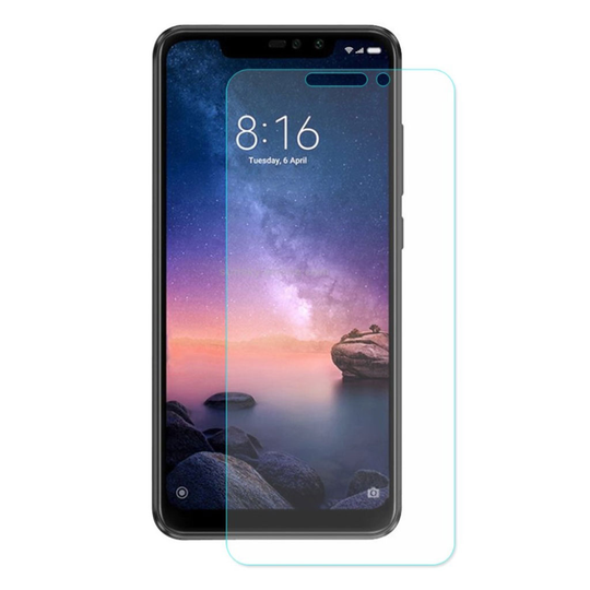 ENKAY Xiaomi Redmi Note 6 Pro arc edge tempePunainen glass näytönsuoja