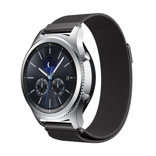 Vaihtoranneke Samsung Gear S3-kellolle - Musta
