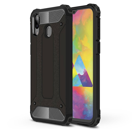 Armour Guard Samsung Galaxy M20 kuoret - Musta