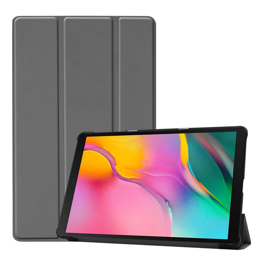 Samsung Galaxy Tab A 10.1 (2019) tri-fold leather case - Grey