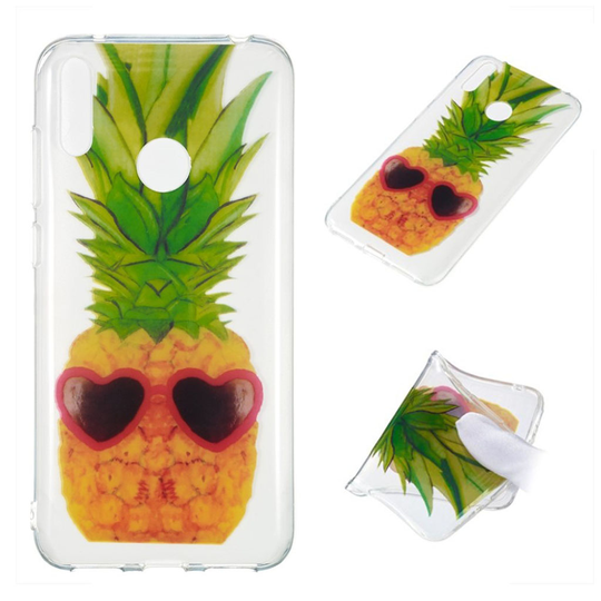 Huawei Y7 2019 kuosi suojakotelo - Ananas