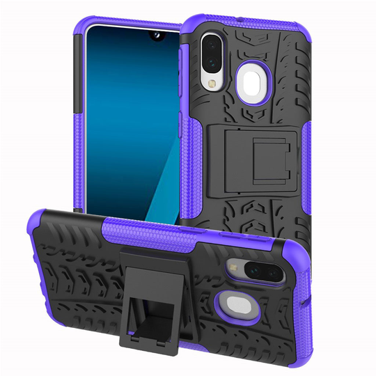 Samsung Galaxy A40 tyre hybrid case - Purple
