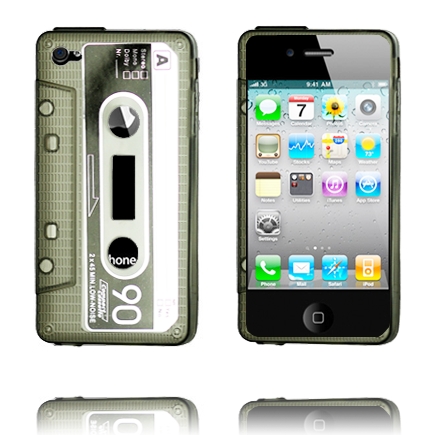 Kasetti Suojakuori Semi-Läpikuultava (Harmaa) iPhone 4 Silikonikuori
