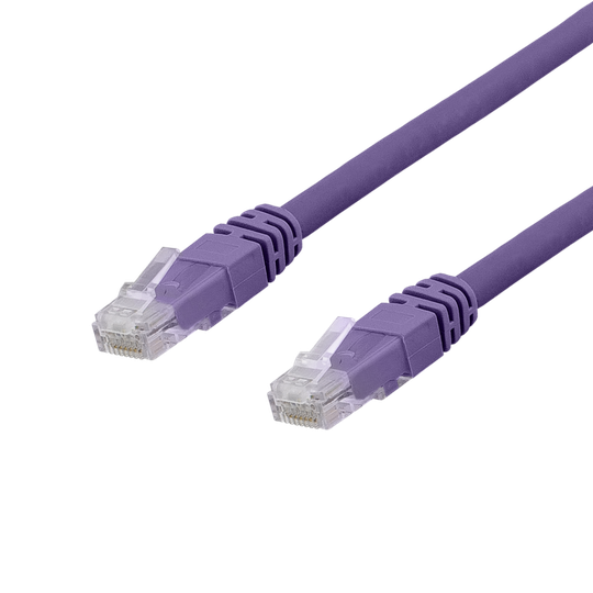 U/UTP Cat6a Laitekaapeli, 1,5m, 500MHz, Delta-sertifioitu, LSZH, Lilla