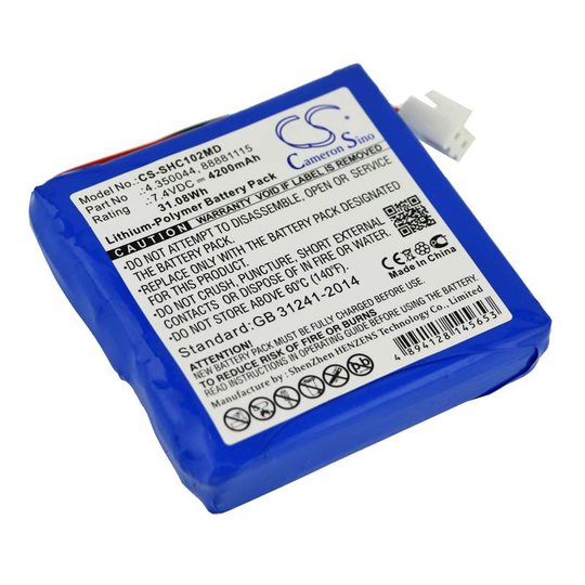 Schiller Cardiovit AT102+ ECG AT102 + MS-2007 akku 4200mAh