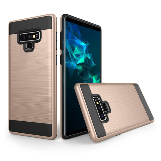 Samsung Galaxy Note9 Hajattu Pintainen Hybriidi Muovinen Takasuoja Kuori - Kulta