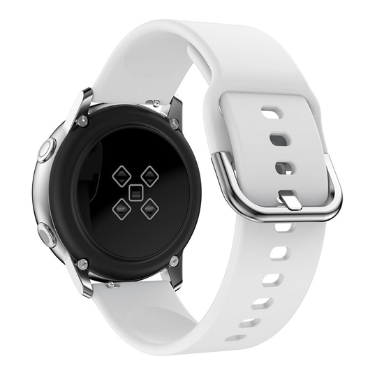 Samsung Galaxy Watch Active 20mm replacement watchband - White